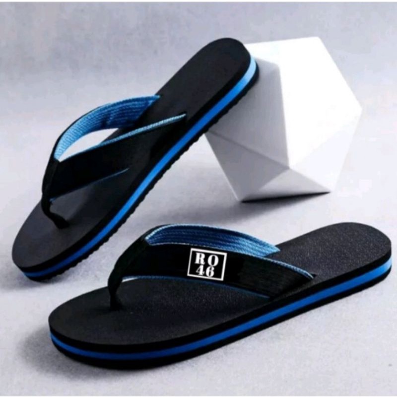 SANDAL JEPIT PRIA MOTIF RO