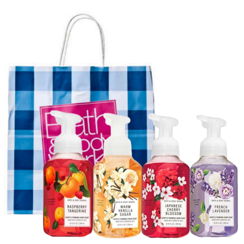 BBW FRENCH LAVENDER RASPBERRY TANGERINE JAPANESE CHERRY BLOSSOM WARM VANILLA SUGAR GIFT SET PAKET BATH &amp; BODY WORKS