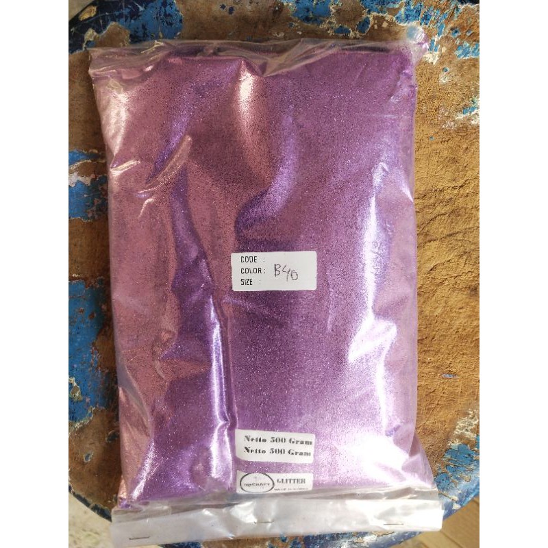 SERBUK GLITTER ANEKA WARNA UNGU / GLITTER VIOLET