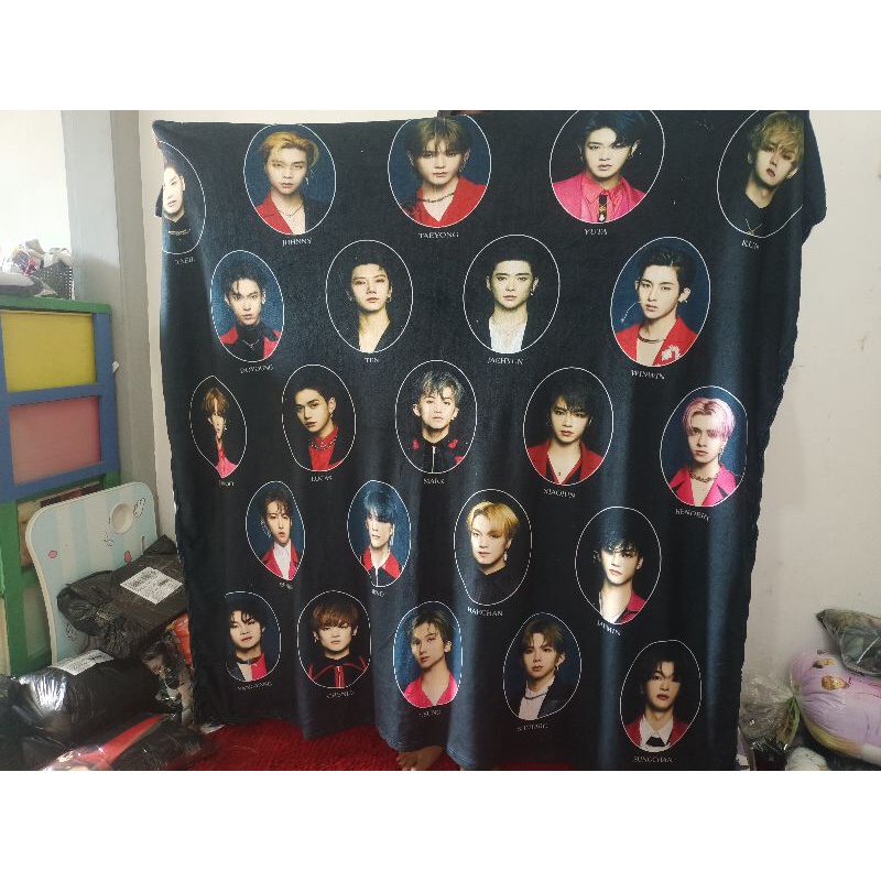 Selimut / Blanket Cover BTS dan CUSTOM uk 150 x 150 cm