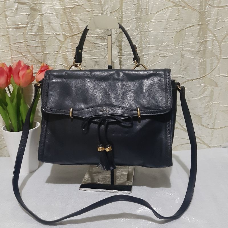 Preloved tas kulit asli RALPH LAUREN