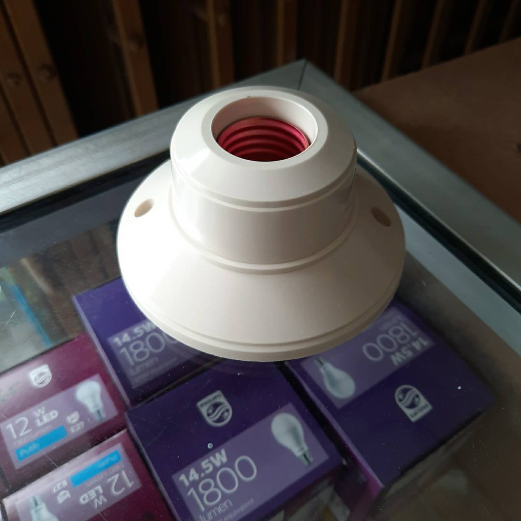 fitting lampu tempel bulat broco