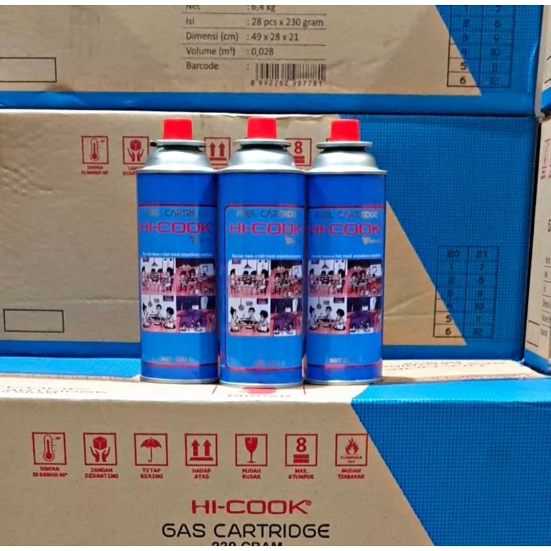 Gas kaleng HI - COOK CARTRIDGE - 230 / Gas portable / Isi Gas buat kompor portable