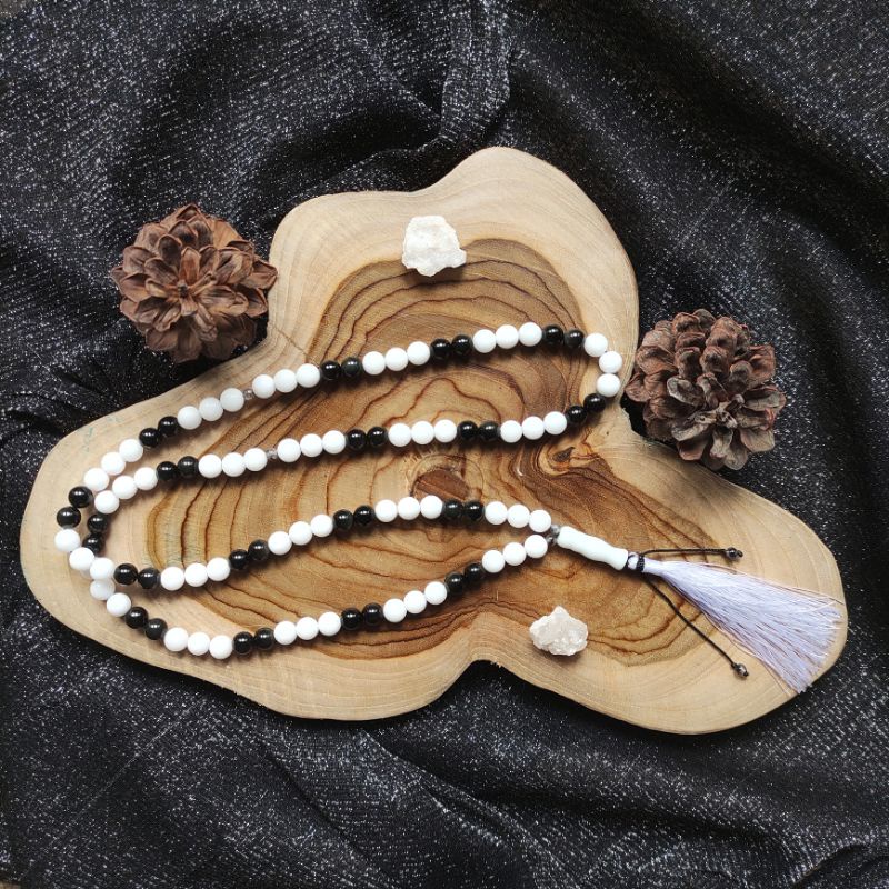 Tasbih Batu Alam Asli - Batu Kesehatan Batin - Tasbih 99 Butir