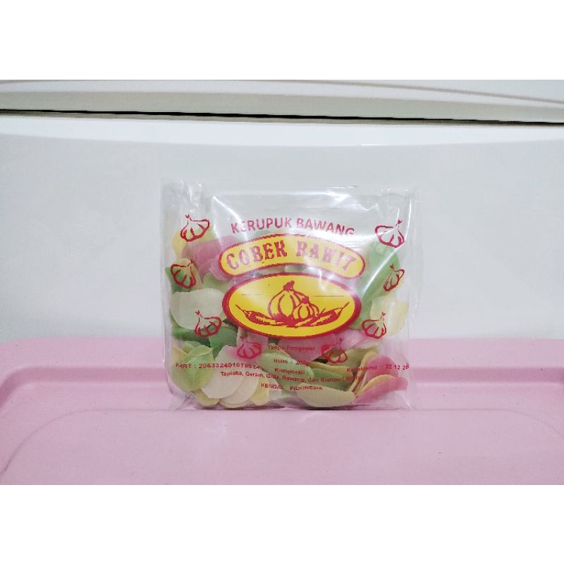 

KERUPUK BAWANG COBEK RAWIT 200 GRAM