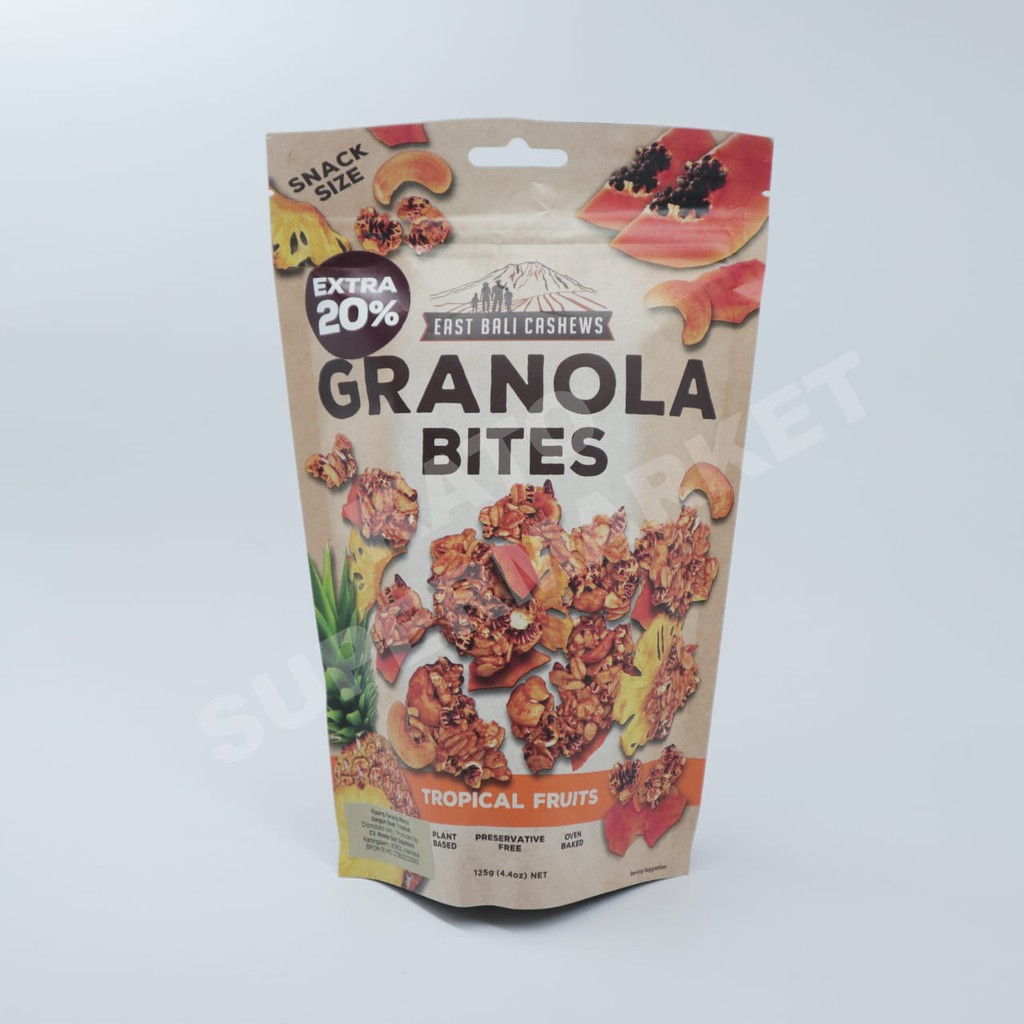 

East Bali Granola Bites Tropical Fruits 125 gr