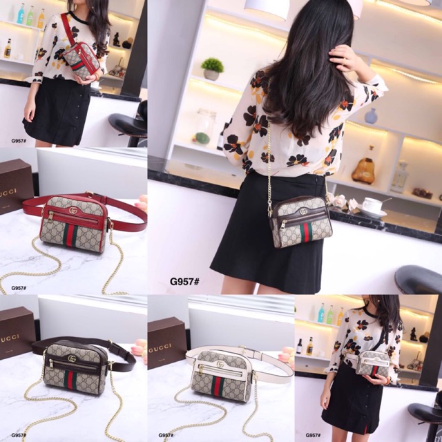 V#Gucci Ophidia Belt Bag+BOX G957