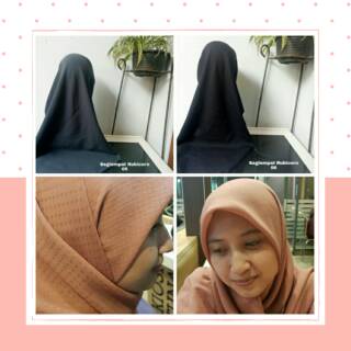 Hijab Segiempat Terbaru Bahan Rubicorn Warna  Coklat  Milo  