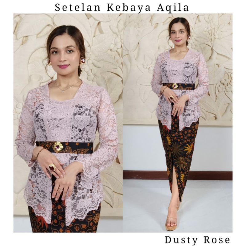 Setelan kebaya Bali aqila | Kebaya Kutubaru Semifrance