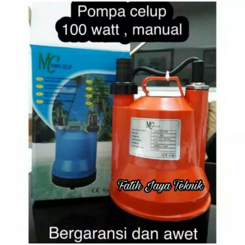 Pompa Air Celup Kolam Ikan 100 watt MC 100 Pompa Celup Air