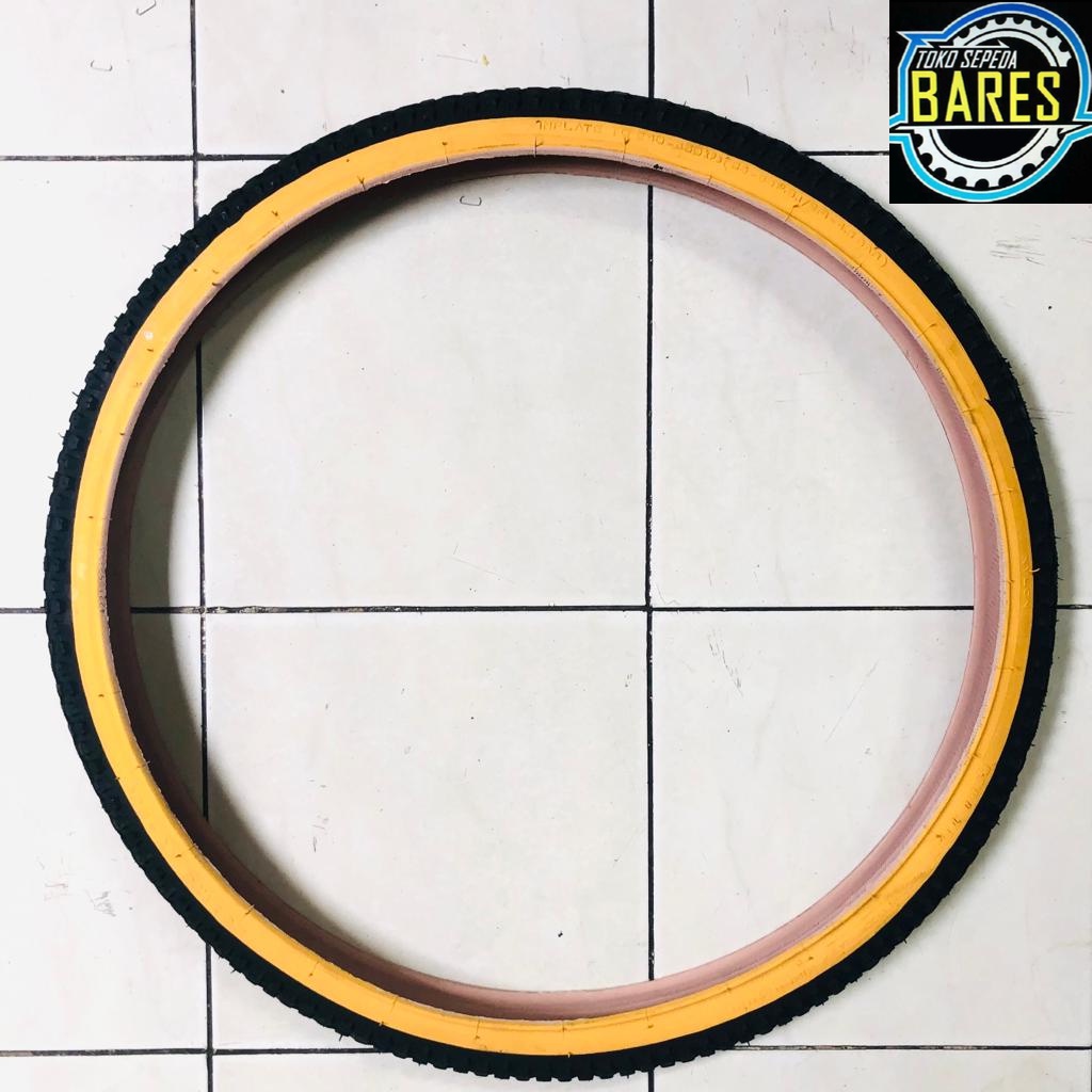 Ban Luar Sepeda MTB / Mini CTB Swallow 26 x 1.75 Hitam Kuning