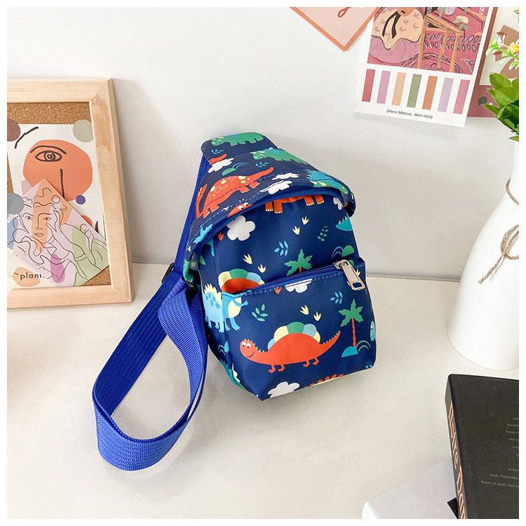 EL 4490 RISCE TAS WAISTBAG IMPORT ANAK UNISEX CEWEK COWOK PRIA WANITA LAKI-LAKI PEREMPUAN MOTIF DINO UNICORN