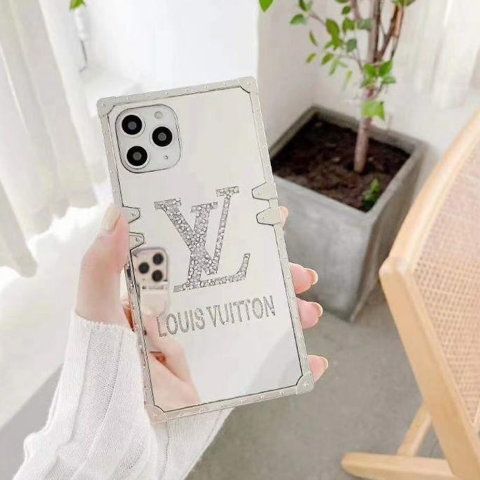 ♥11.11♥ LV SILVER TRUNK CASE VIVO Y20 Y17 Y91 Y93 Y95 Y50 Y30 Y19 V19 V20 / soft case branded case ,