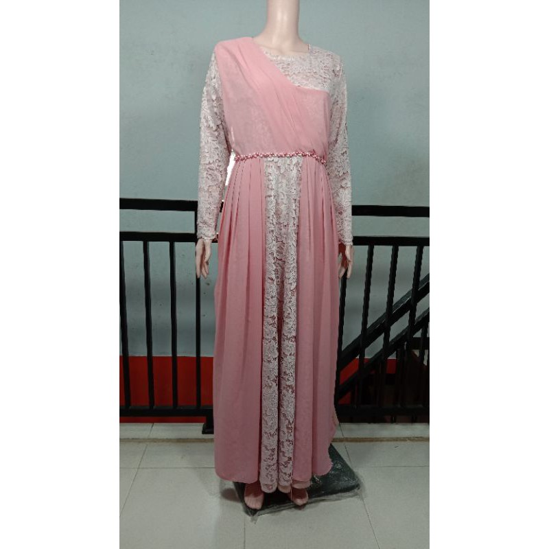 Jasa Jahit Costum Dress Pesta Modern Kombinasi Payet