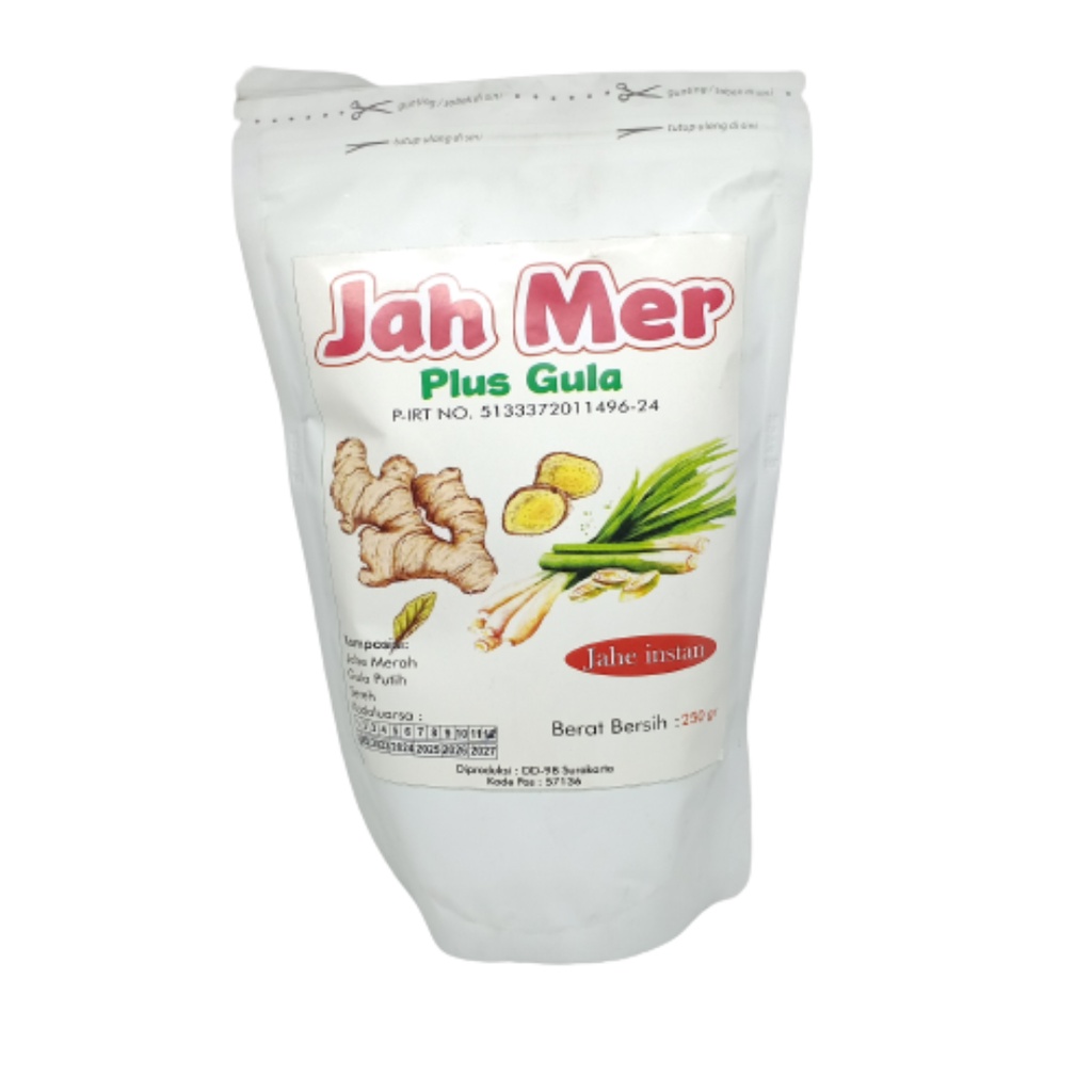 

Jahe Merah Instan Bubuk Jahmer Minuman Rempah-Rempah Plus Gula 250 gram