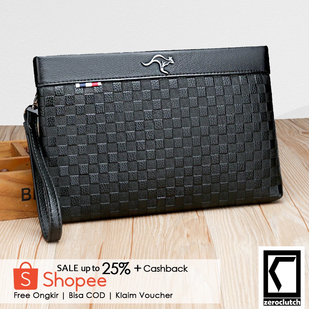 Kangaroo Business Clutch / Tas tangan Handbag Dompet Pria