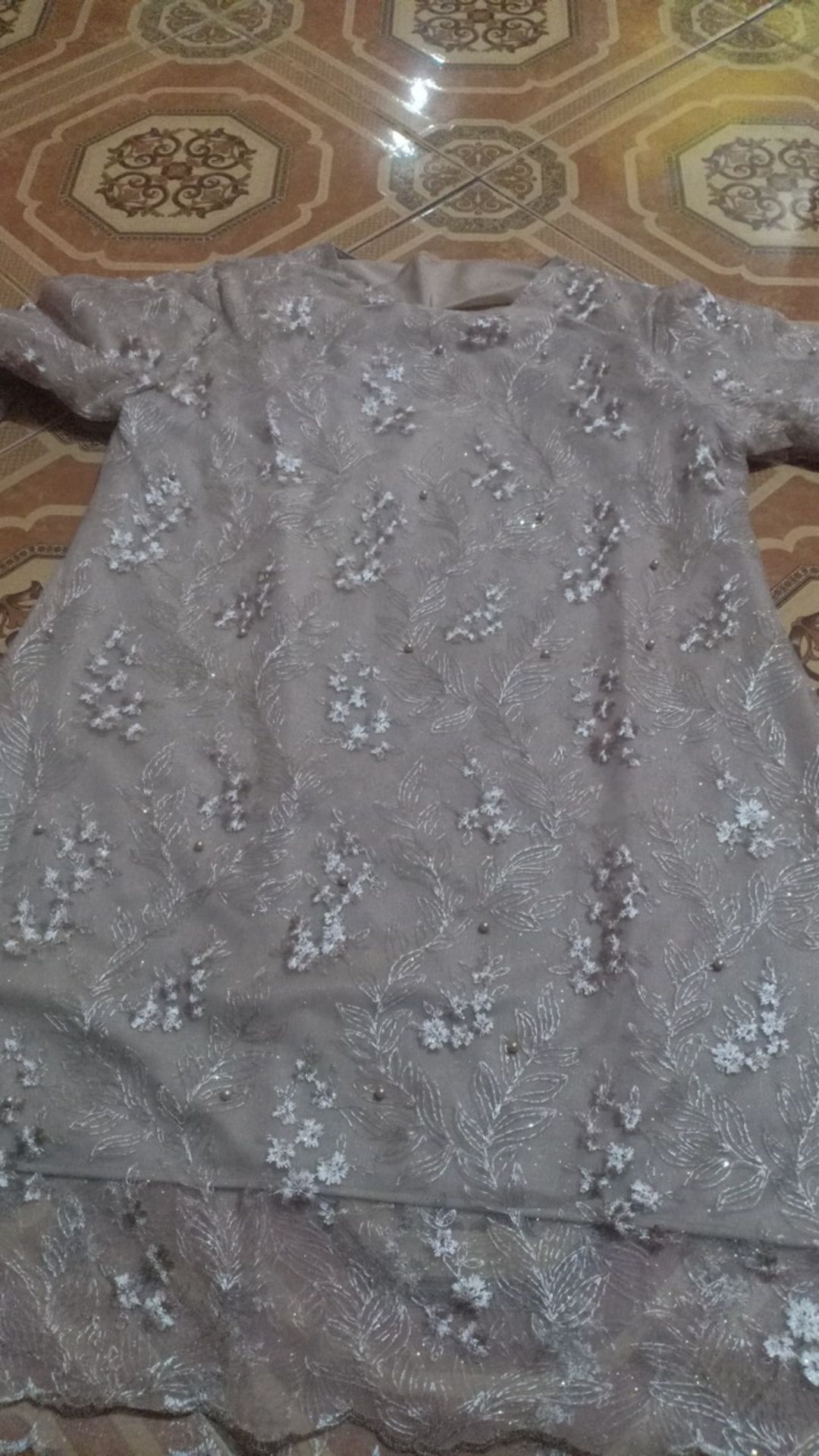 Maura Couple - Sania Ruffle Batik Couple Ori Ndoro Jowi Dnt Garansi- Set Cp Parang Melati Tunik Tali