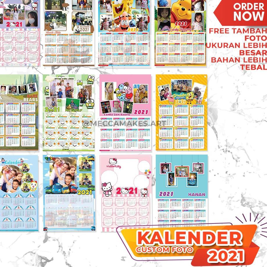 

#TERMURAH# KALENDER 2021 / KALENDER KARTUN / KALENDER CUSTOM FOTO / KALENDER MURAH