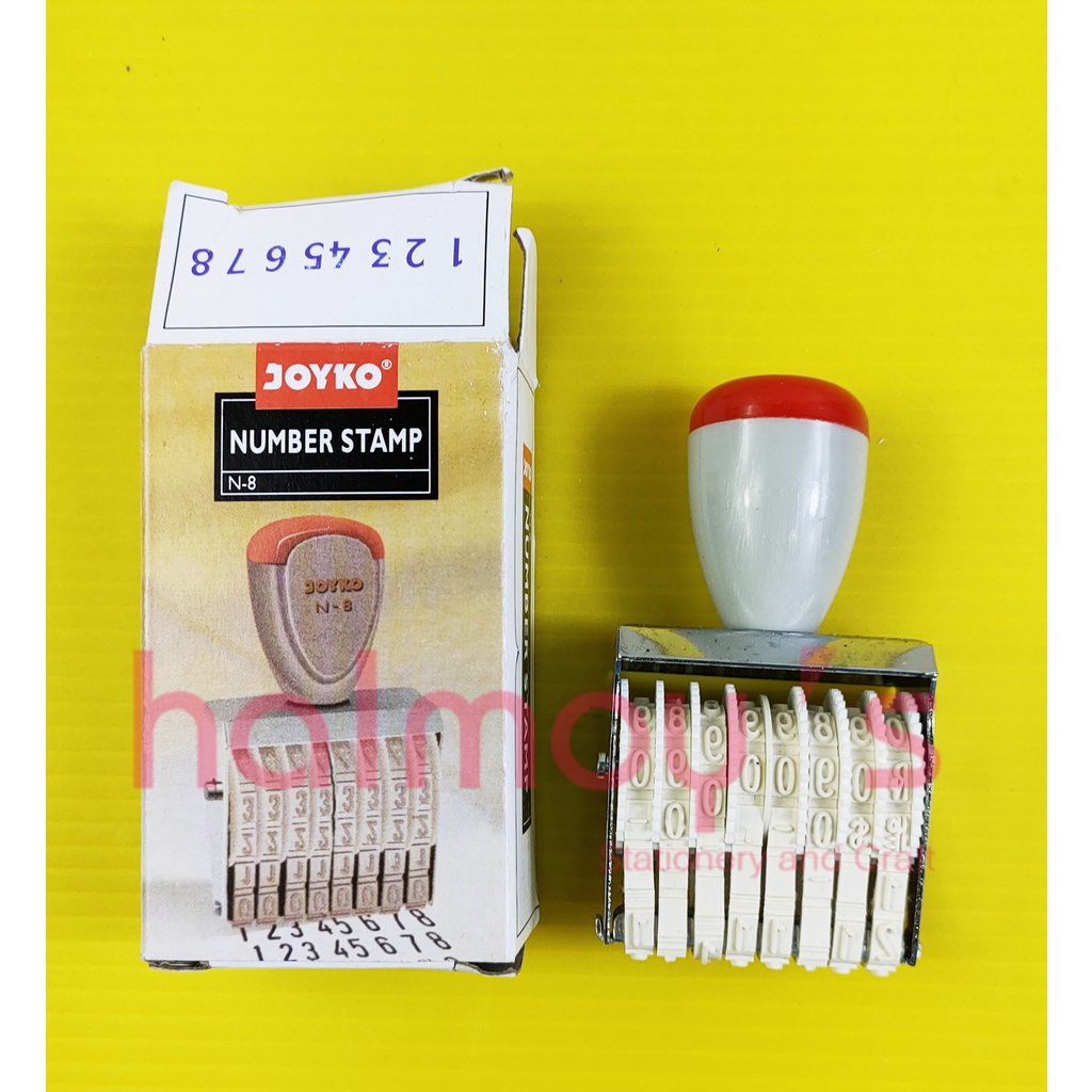 

STEMPEL / STAMP ANGKA / NUMBER JOYKO N - 8 ( 8 DIGIT )