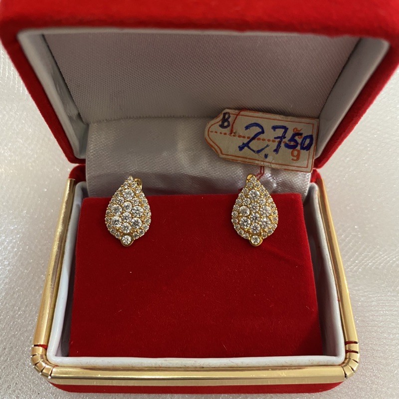 ANTING EMAS KLIP