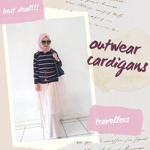 Outerwear Hoddie Cardigans Sweater Cardigans Hoddie Sweater Cardigan Wanita Rajut by Travellers