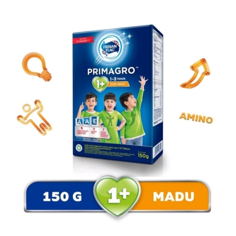 Frisian Flag Primagro 1+ Madu 150 gr (1-3 tahun) Susu Formula Pertumbuhan Anak - 1 Pcs