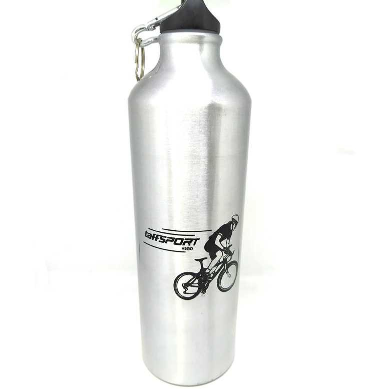 TaffSport Botol Minum Olahraga Aluminium 750ml Dengan Karabiner - H2GO