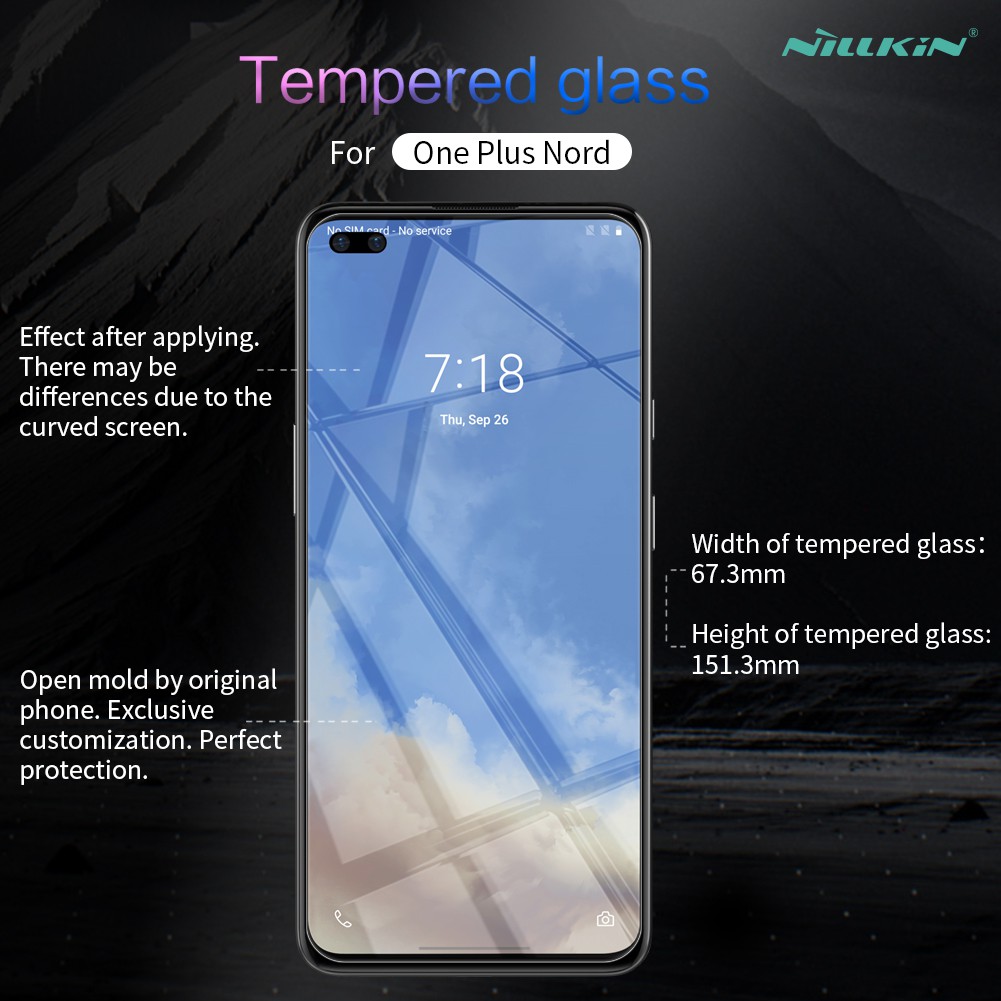 Tempered Glass Oneplus Nord Nillkin Amazing H+ Pro Original