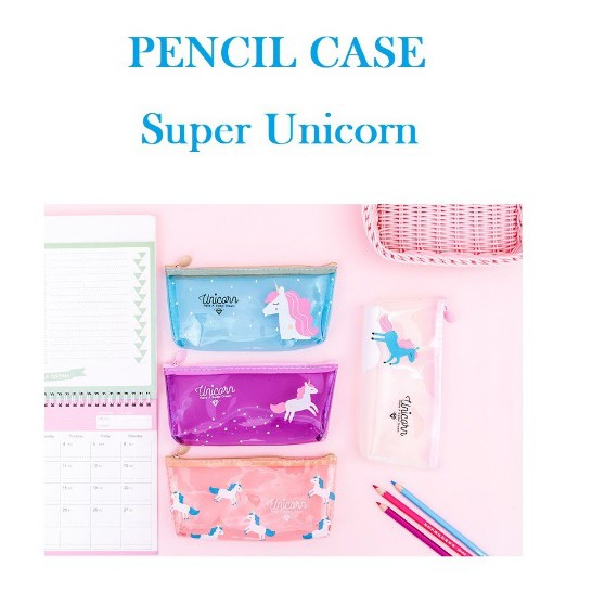

MasterBag - Tempat pensil / Pensil Case Super Unicorn / Tempat Kosmetik