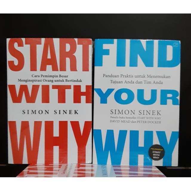 Jual Buku Start With Why & Find Your Why By Simon Sinex Indonesia