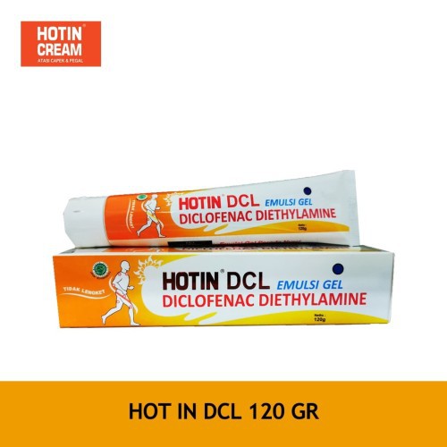 Hot In DCL Emulsi Gel - 60gr/120gr Pereda Nyeri Otot, Nyeri Sendi, Rematik