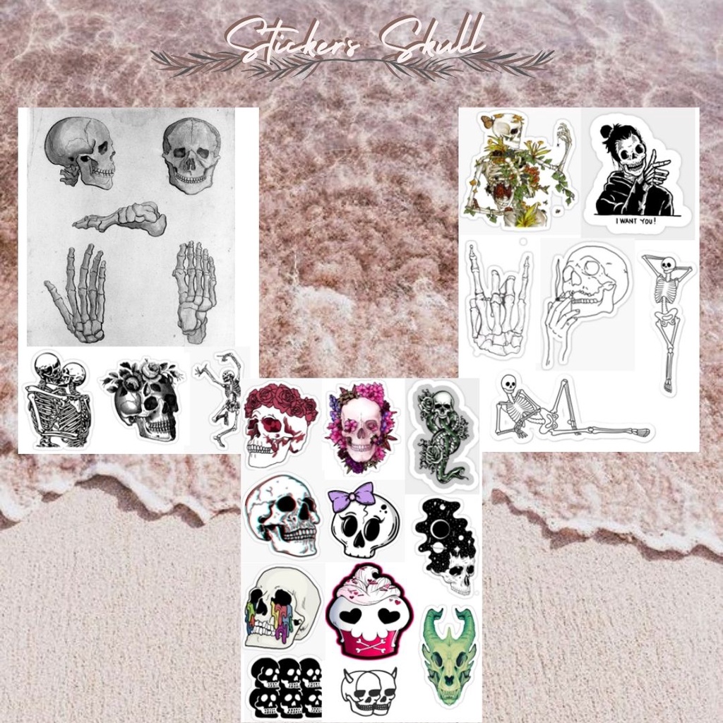 

Sticker bones / Stiker Tumblr / For Case / Sticker Journaling / Sticker Vsco