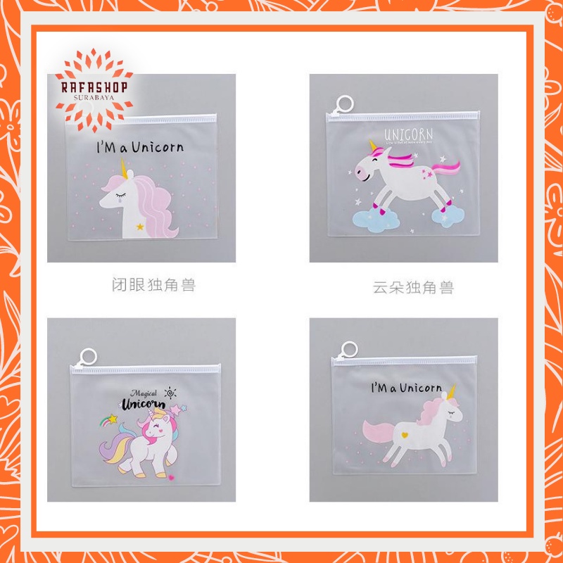 

DOMP047 Unicorn and Panther A5 Stationery File Folder / Tempat Pensil / Tempat Kosmetik