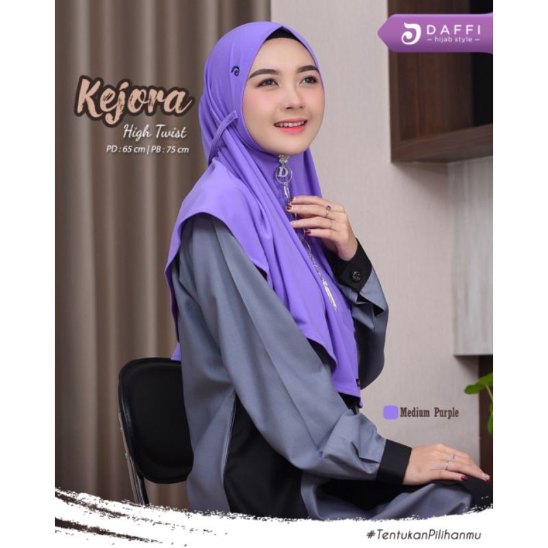 Bergo kejora bahan jersey high twish ori daffi hijab