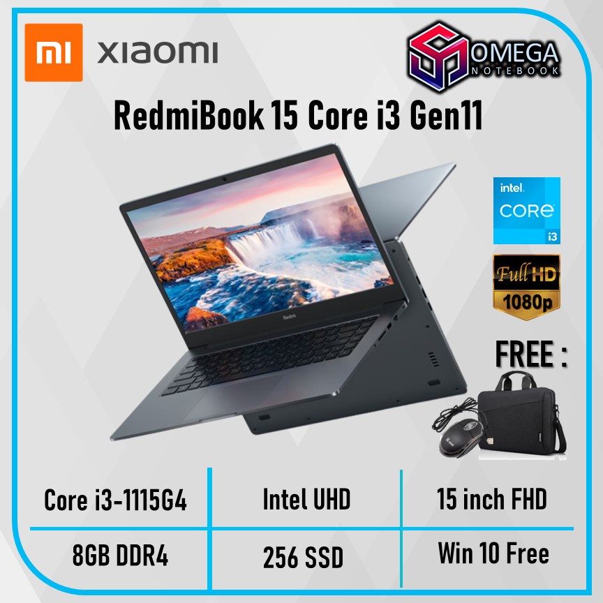 XIAOMI REDMIBOOK 15 I3 1115G4 8GB 256SSD W10 15.6&quot;FHD GRY