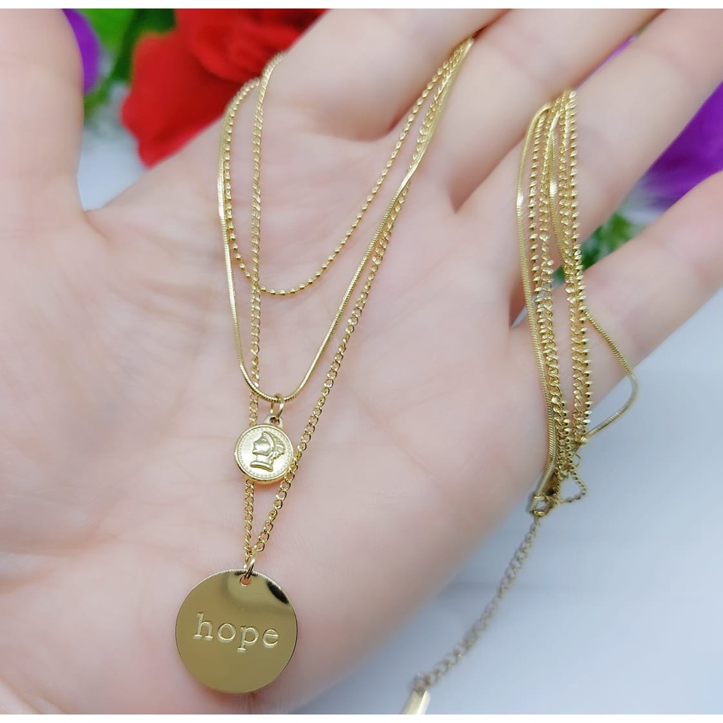 Titaniun kalung fashion A038-041