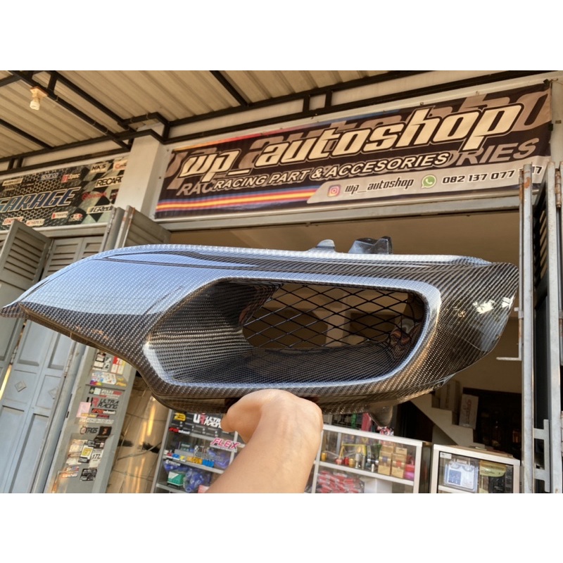 air scoop jazz gk5, lampu carbon jazz gk5