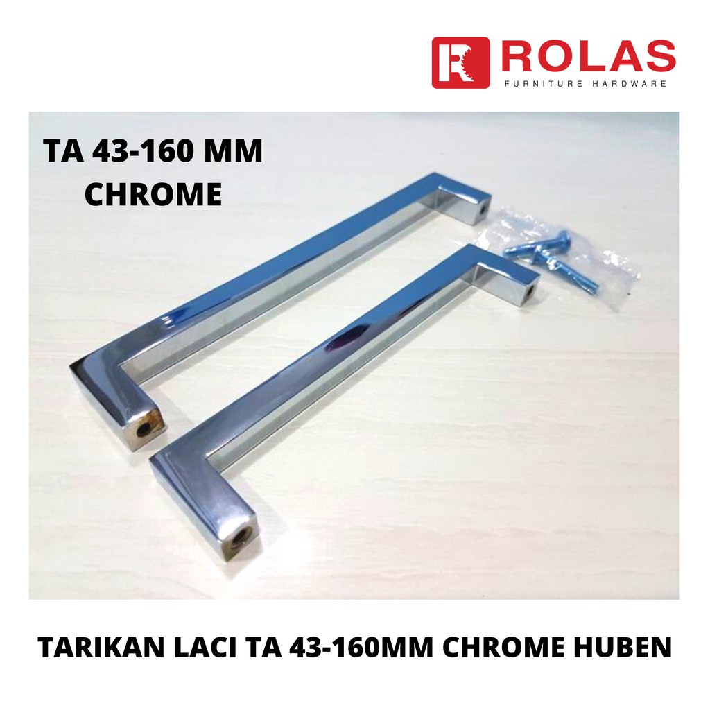 TARIKAN LACI TA 43-160 MM CHROME HUBEN - HANDLE LACI TA-43 / TARIKAN KITCHEN SET