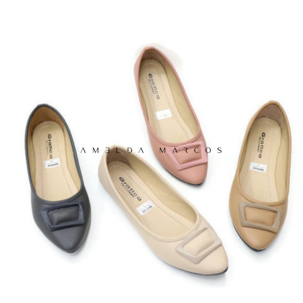 Gratica Sepatu Wanita Flat Shoes Lancip AL 49