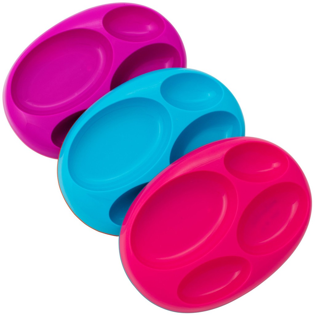 Boon Divide Plate - Purple, Blue, &amp; Red