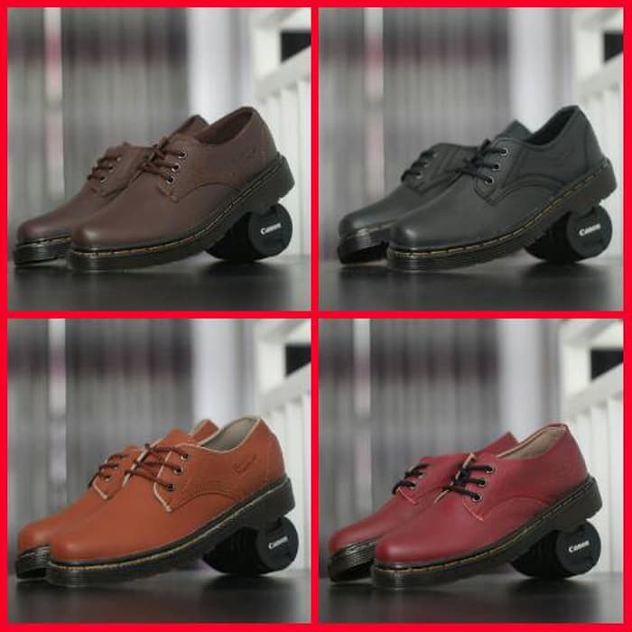 Sepatu Boots Kulit Casual shoes Unisex Pria Wanita Dr.Martens Low