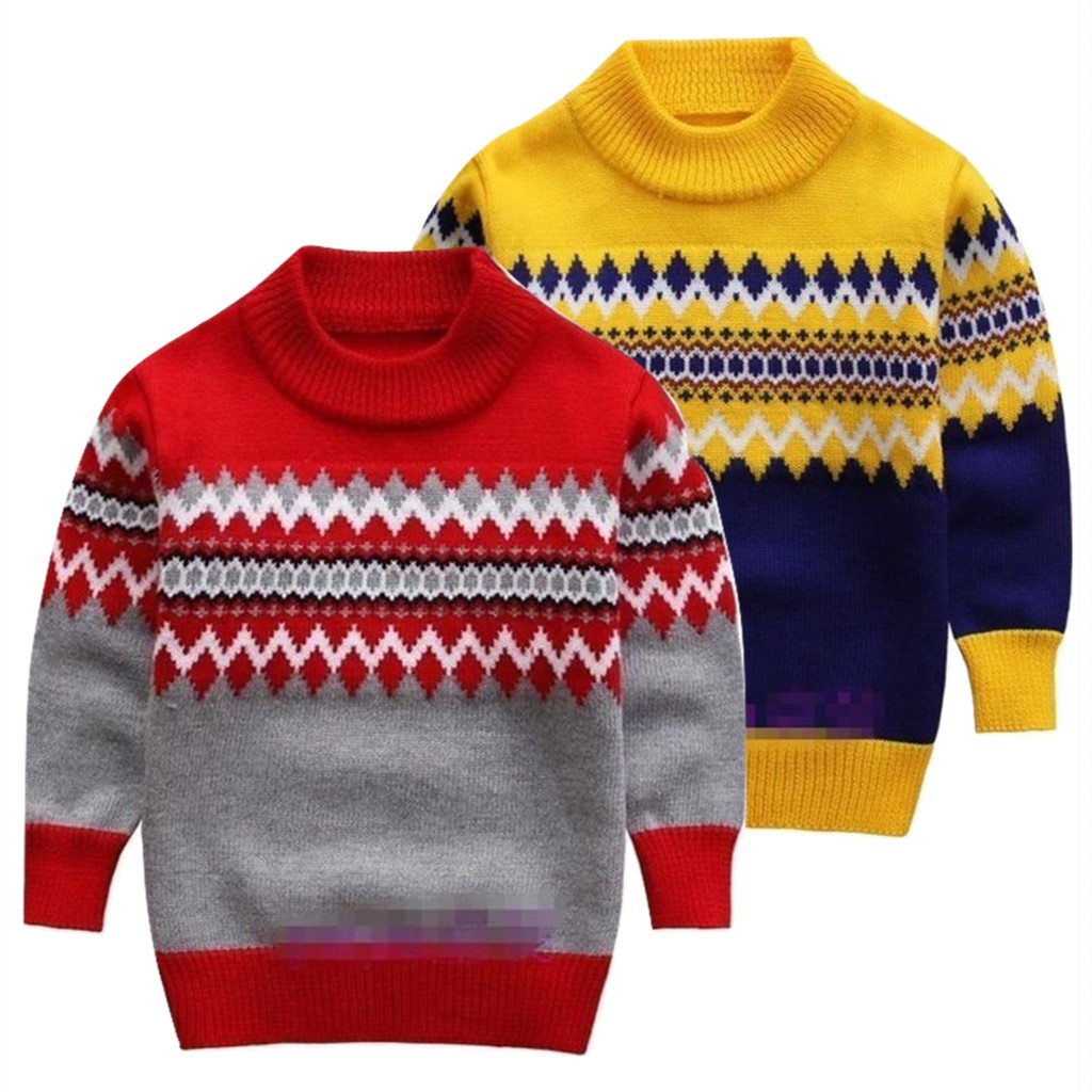 SWEATER RAJUT ANAK MICHEAL TRIBALL UNTUK ANAK 3-7 TAHUN