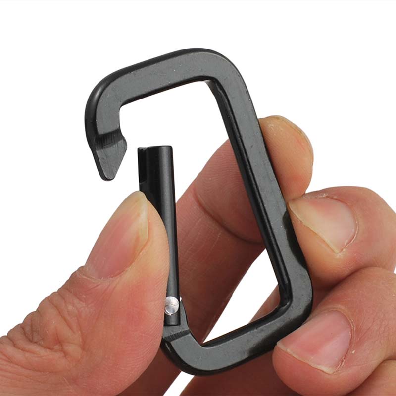 Gantungan Kunci Carabiner Bentuk Persegi Panjang Bahan Alloy Ukuran 5cm