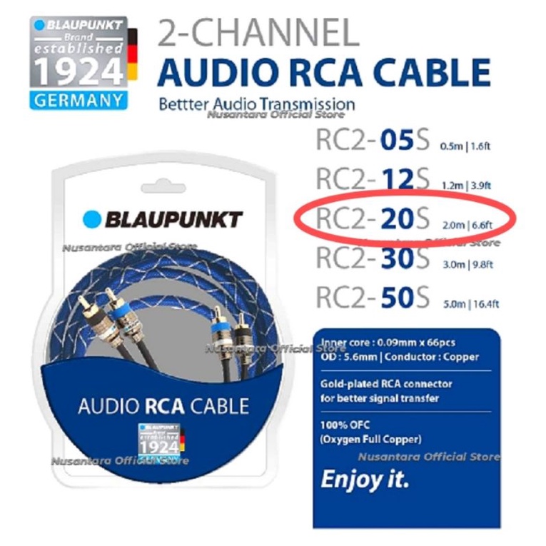 Kabel RCA Blaupunkt Original RCA Cable 2m