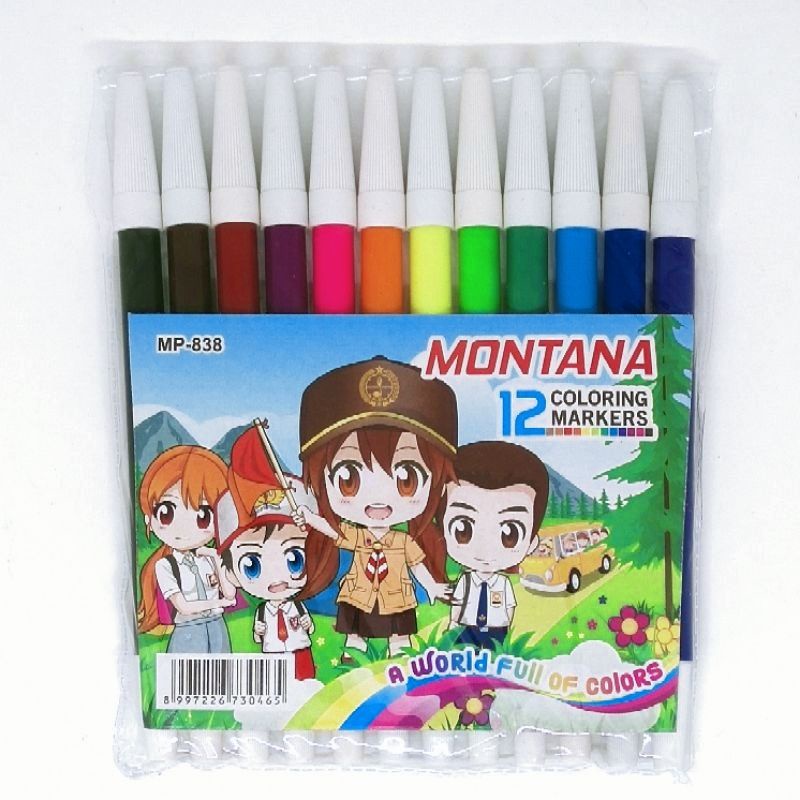 

Spidol Warna Isi 12 pcs Murah Merk Montana Kualitas Bagus