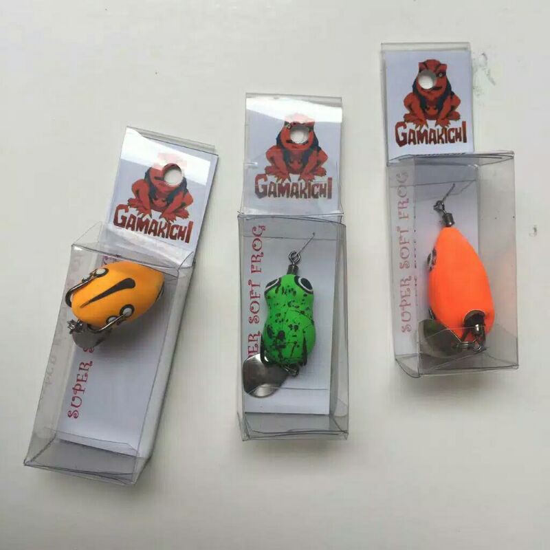 umpan pancing kodok gamakichi bahan karet( mengampung)