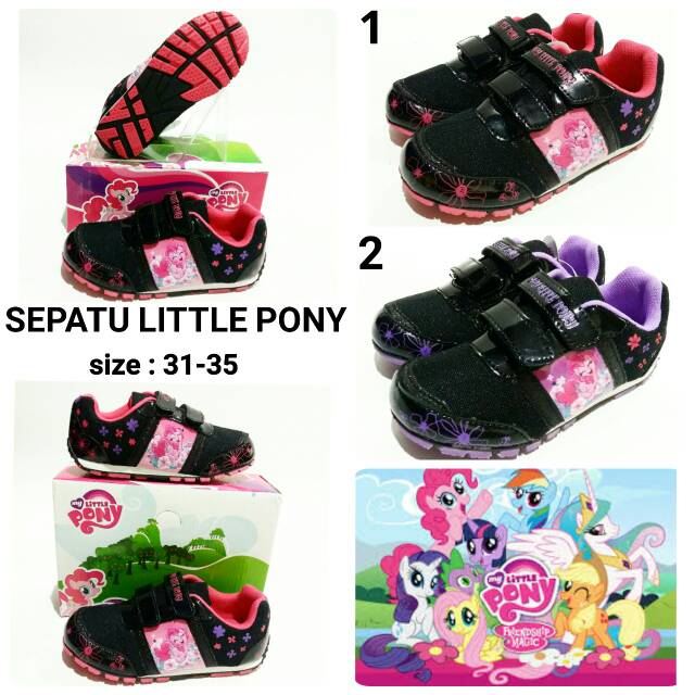 Sepatu sekolah anak cewek junior Little Pony murah dan terbaru sepatu sekolah lucu