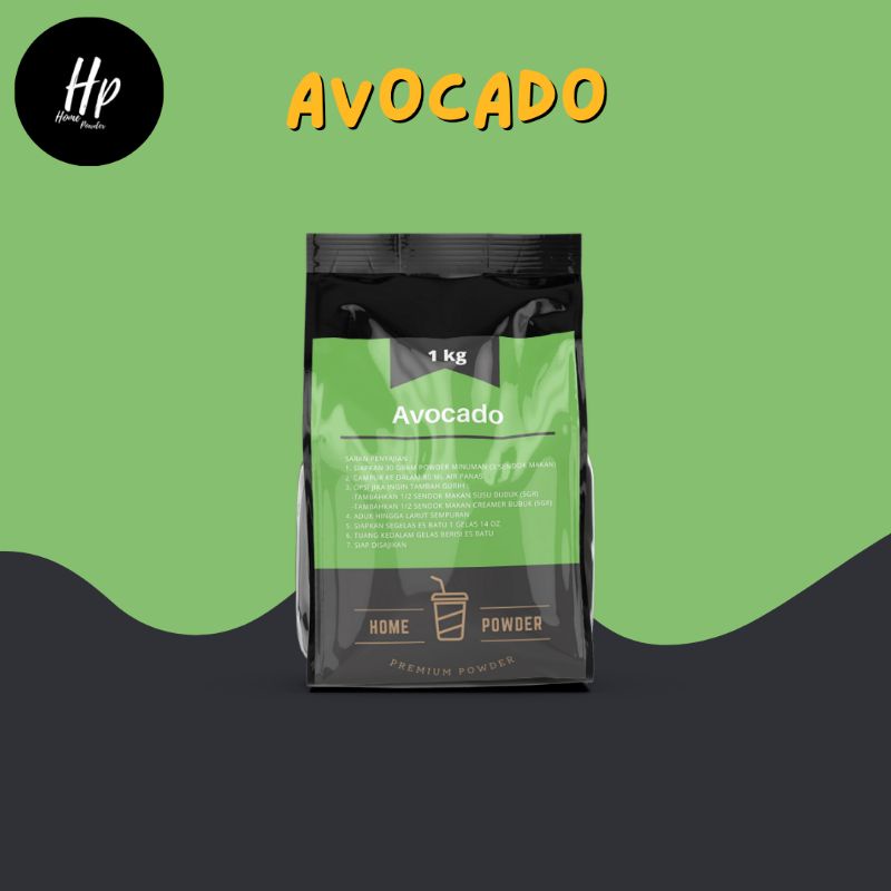 

Bubuk Minuman Avocado 1kg Serbuk Minuman Avocado