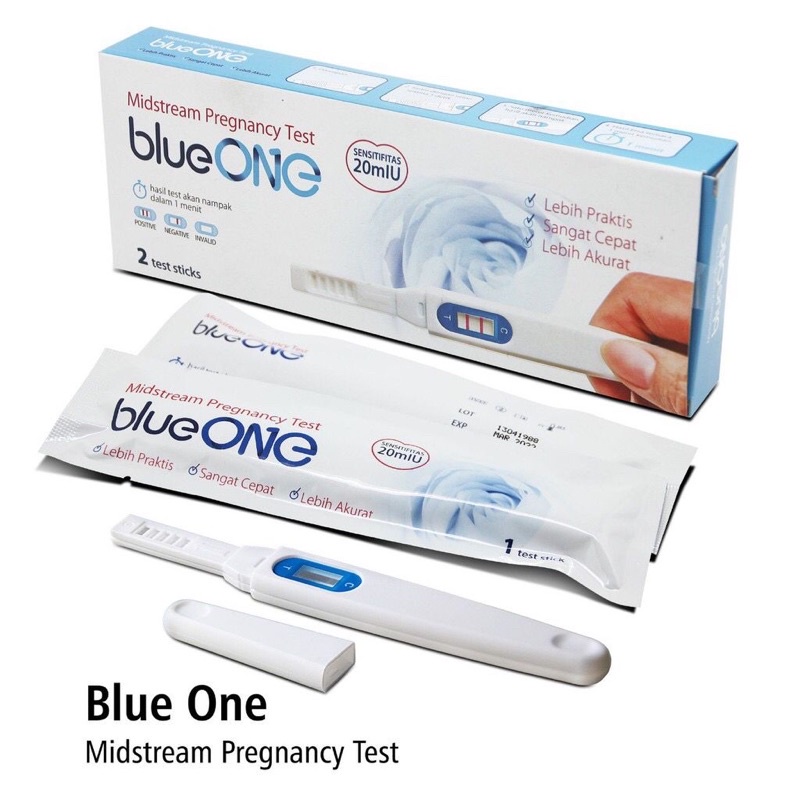 Onemed Tes Hamil Blue One Midstream Test Kehamilan BlueOne Tespek