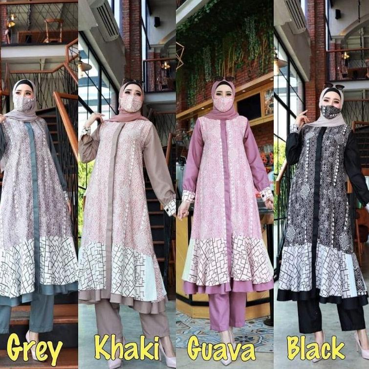 Penjualan Terbanyak.. Setelan Tunik Maxmara Premium//One set tunik Maxmara Ory